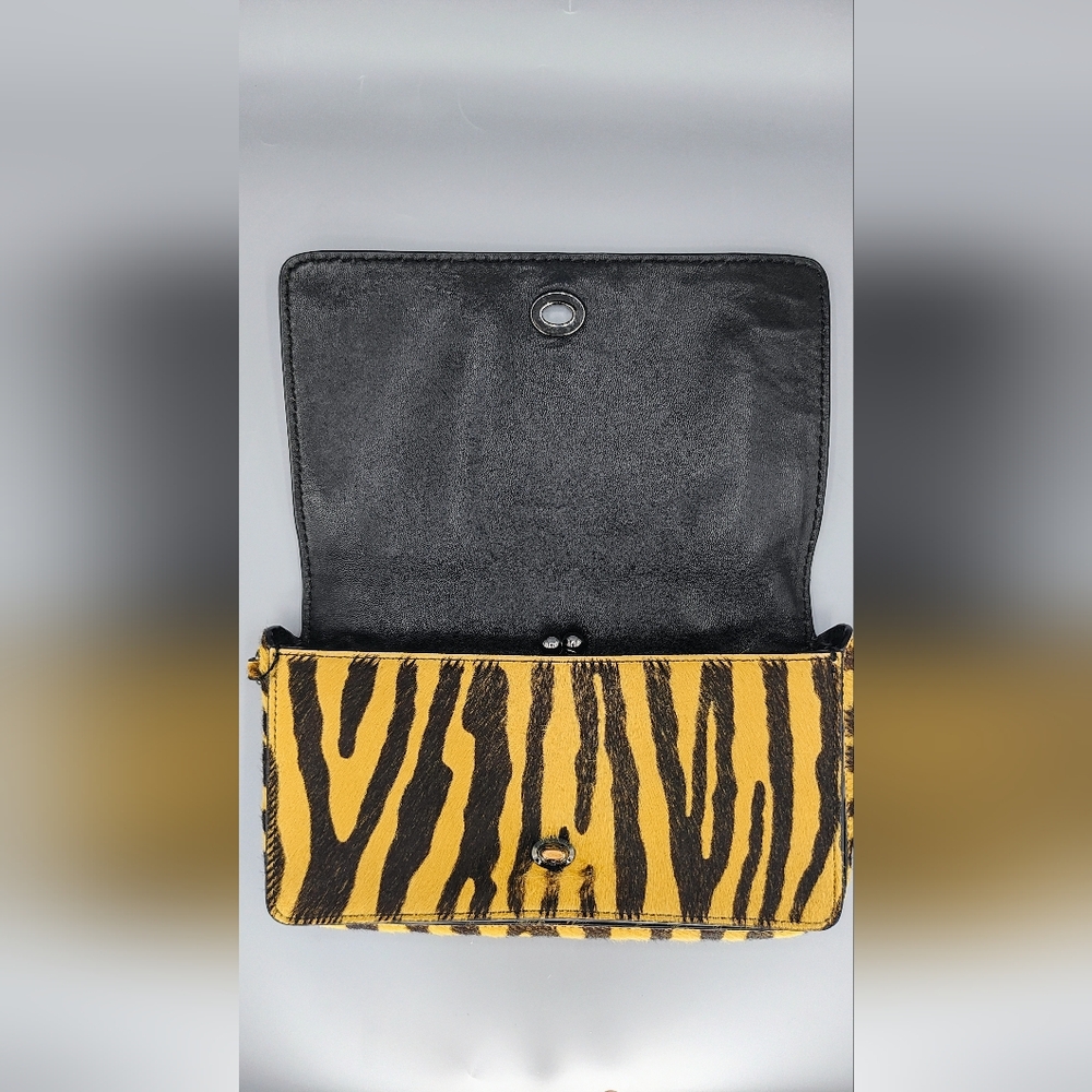 Custom Upcycled Coach Tiger Print Haircalf Dinky Crossbody - Picture 8 of 10